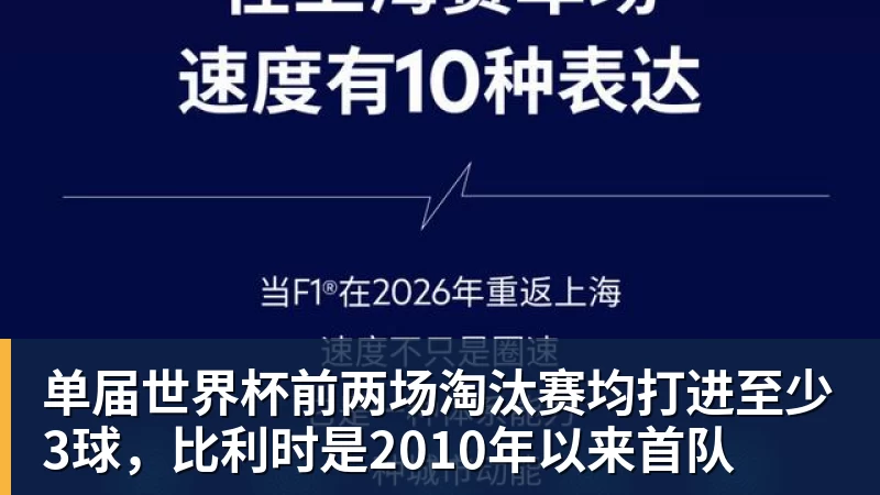 单届世界杯前两场淘汰赛均打进至少3球，比利时是2010年以来首队